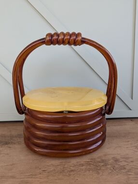 Vintage 1950s Lucite Beehive Box Purse/by Llewellyn/ Extremely Rare